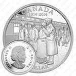 1 доллар 2014, 100 лет объявлению Первой мировой войны [Канада]