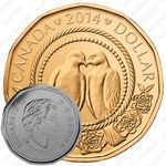 1 доллар 2014, Свадьба /голуби/ [Канада]