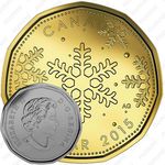 1 доллар 2015, Каникулы /снежинка/ [Канада]