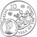 10 долларов 1982, Международный год детей [Каймановы острова]