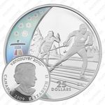 25 долларов 2009, XXI зимние Олимпийские Игры, Ванкувер 2010 - Лыжные гонки [Канада]