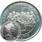 1 крона 1998, Независимость США [Остров Мэн]