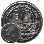 1 крона 2004, 200 лет Трафальгарскому сражению - Наполеон и Нельсон [Остров Мэн]