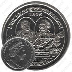 1 крона 2005, 200 лет Трафальгарскому сражению - Наполеон и Нельсон [Остров Мэн]