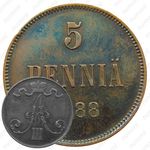 5 пенни 1888-1892 [Финляндия]