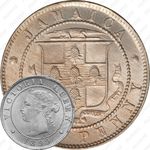 ½ пенни 1869-1900 [Ямайка]