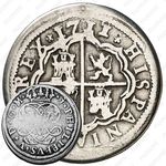 1 реал 1711, Отметка монетного двора "M" - Мадрид [Испания]
