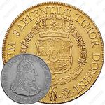8 эскудо 1728, Отметка монетного двора "M" - Мадрид [Испания]