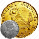 ½ скудо 1834-1840 [Боливия]