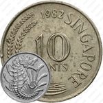 10 центов 1981-1989 [Сингапур]