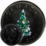 25 центов 2007, Рождественская ель [Канада]