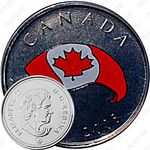 25 центов 2008, О, Канада! - Канадский флаг [Канада]