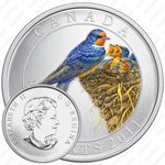 25 центов 2011, Птицы Канады - Деревенская ласточка [Канада]