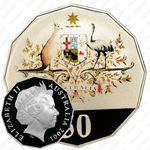 50 центов 2001, Австралия, Цветное покрытие [Австралия]