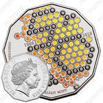 50 центов 2015, 50 лет Королевскому монетному двору Австралии, Цветное покрытие [Австралия]