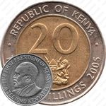 20 шиллингов 2005-2009 [Кения]