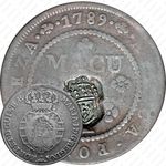 ½ макуты 1789, Перечекан на ¼ макуты [Ангола]