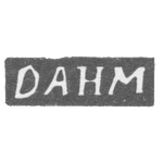 Клеймо мастера Дам И. - Вильно - инициалы "DANM" - 1791-1808 гг., фото 
