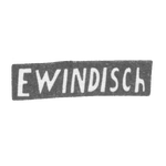 Клеймо мастера Виндиш Е. - Вильно - инициалы "EWINDISCH" - 1899-1908 гг., фото 
