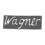 Клеймо мастера Вагнер К. - Вильно - инициалы "Wagner" - 1805-1843 гг., фото 