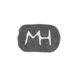 Клеймо мастера Нарунович Матвей - Киев - инициалы "МН" - 1735-1758 гг., фото 