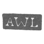 Клеймо мастера Лунг Андерс Вильгельм - Ленинград - инициалы "AWL", фото 