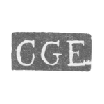 Клеймо мастера Экквист Карл Густав - Ленинград - инициалы "CGE", фото 