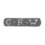 Клеймо мастера Виттинг Карл Рейнгольд - Ленинград - инициалы "C-R-W", фото 