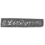 Клеймо мастера Линдгрен Густав - Ленинград - инициалы "G.Lingren", фото 