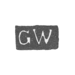 Клеймо мастера Вейс Густав - Ленинград - инициалы "GW" - 1782-1791 гг., фото 