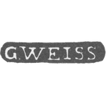 Клеймо мастера Вейс Густав - Ленинград - инициалы "G.WEISS" - 1782-1791 гг., фото 