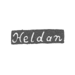 Клеймо мастера Хельдан Андерс - Ленинград - инициалы "Heldan", фото 