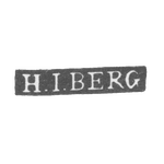 Клеймо мастера Берг Генрих Иоганн - Ленинград - инициалы "H.I.BERG" - 1795-1823 гг., фото 