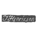Клеймо мастера Генриксон Иоганн - Ленинград - инициалы "J Henricson", фото 