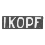Клеймо мастера Копф И. - Ленинград - инициалы "I.KOPF." - после 1908 г., фото 