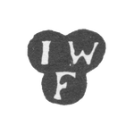 Клеймо мастера Фейербах Иоганн Вендель - Ленинград - инициалы "IWF", фото 