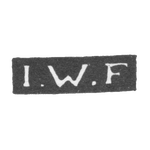 Клеймо мастера Фейербах Иоганн Вендель - Ленинград - инициалы "I.W.F", фото 