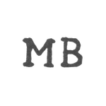 Клеймо мастера Бок Матиас Михельсон - Ленинград - инициалы "MB", фото 