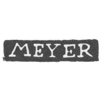 Клеймо мастера Мейер Карл Фридрих - Ленинград - инициалы "MEYER", фото 
