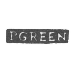 Клеймо мастера Греен Петер Вальгельм - Ленинград - инициалы "PGREEN", фото 