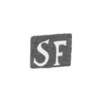 Клеймо неизвестного мастера Ленинграда - инициалы "SF" - 1825 г., фото 
