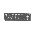 Клеймо мастера Вульф Вильгельм Фридрих - Ленинград - инициалы "WULF", фото 