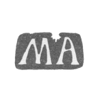 Клеймо мастера Андреев Михайла - Москва - инициалы "МА" - 1706-1727 гг., фото 