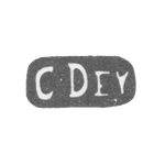 Клеймо мастера Дей Кристофер - Рига - инициалы "CDev" - 1729-1748 гг., фото 