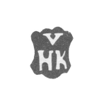 Клеймо мастера Кёльн Хенрих - Рига - инициалы "VHK" - 1679-1692 гг., фото 