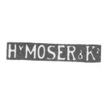 Клеймо мастера Мозер Х. - Рига - инициалы "H-MOSER&Ko" - начало 20 века, фото 
