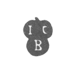 Клеймо мастера Борровский Иоган Кристоф - Рига - инициалы "ICB", фото 