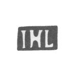 Клеймо мастера Лански Якоб Хенрих - Рига - инициалы "IHL" - начало 19 века, фото 