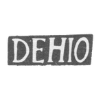 Клеймо мастера Дехио Иоганн Готфрид - Таллин - инициалы "DEHIO" - 1771-1790 гг., фото 