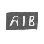 Клеймо неизвестного мастера Тарту - инициалы "AIB" - 1862 г., фото 